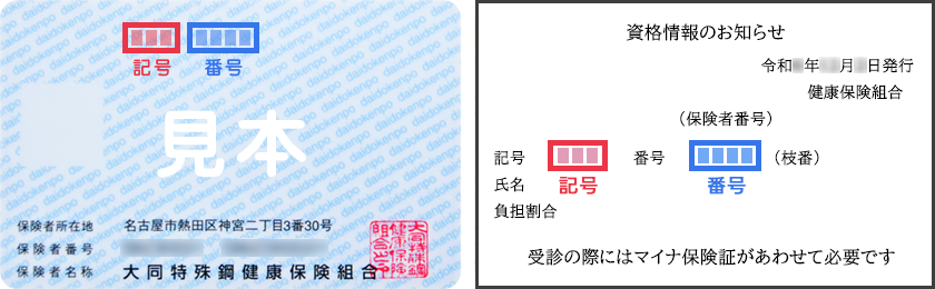 保険証見本